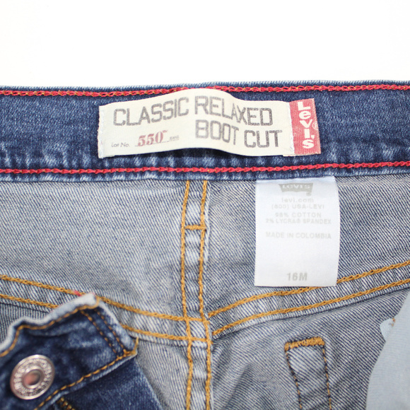 Levis Red Stitching Classic Relaxed Boot Cut 550 - Picture 1 of 6
